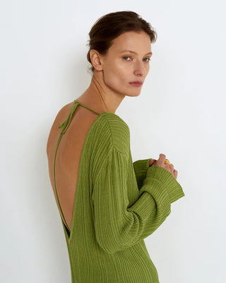 Green Top with Open Back