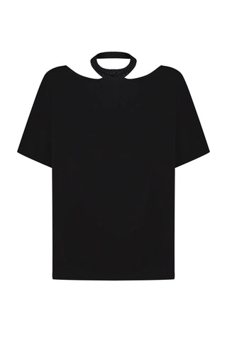 T-shirt with a Cut out on the Back